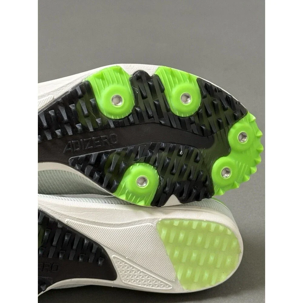 Adidas Unisex Adizero XCS Track and Field Shoes White Black Green M7/W9